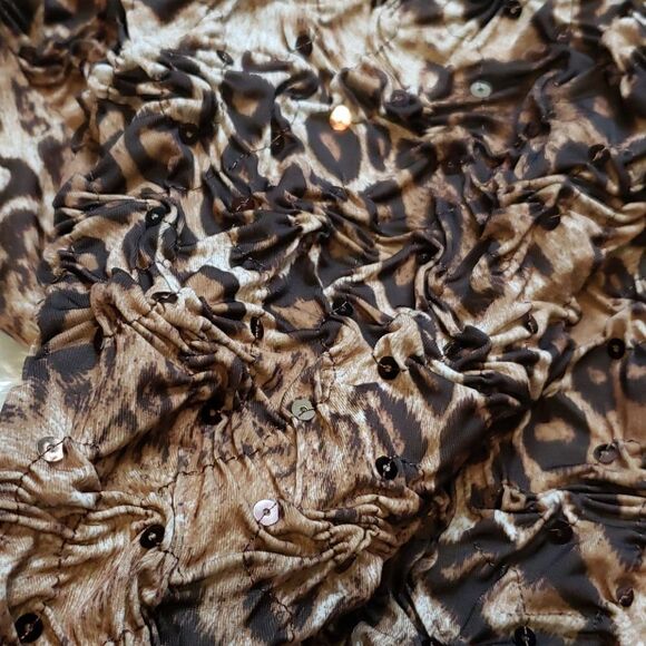 Leopard print one piece with embellishments - Picture 2 of 3